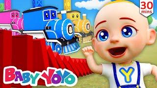 Color Toy Blocks | Learn words | Color Train | more Nursery rhymes | Baby yoyo