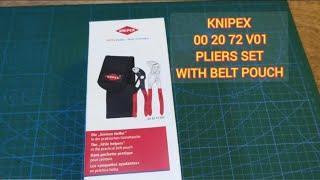 V.546 KNIPEX 002072V01 SET ,WITH BELT POUCH,8603150,8701125,PLIERS,MADE IN GERMANY.