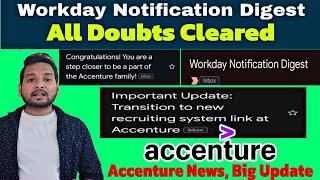 Accenture Latest Update  | Workday Creation, Transition link | Congratulations Mail,Onboarding News