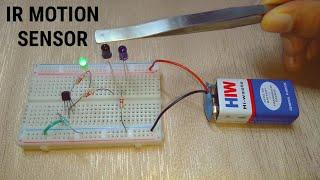 INFRARED PROXIMITY DETECTOR CIRCUIT | INFRARED MOTION SENSOR CIRCUIT