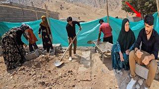 Behnam's return home and help in building the building