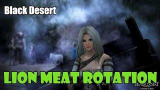 [Black Desert] Lion Meat Gathering Rotation / Location | King of Jungle Hamburg | Valencia Meal