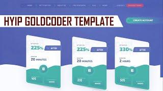 BUY GOLDCODER HYIP TEMPLATE | GOLDCODER THEME | HYIP SCRIPT