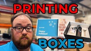 Printing Custom Boxes and cutting them to shape - Canon Arizona and Summa F1612