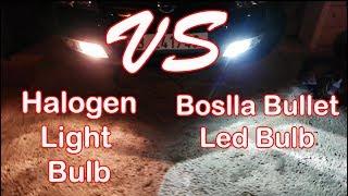 Boslla bullet Led Bulb VS Halogen Light Bulb