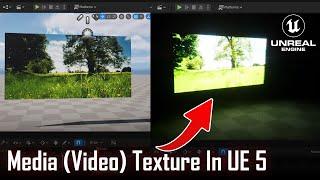 How To Make a Video Material In Unreal Engine 5 (Media Texture) | Emissive