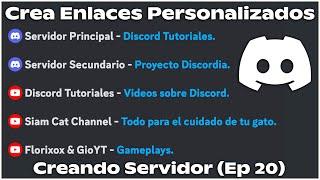 Crea Enlaces Personalizados en Discord | Creando Servidor Ep. 14