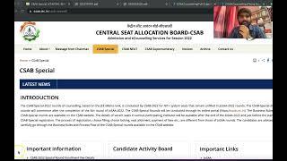 CSAB Vacant Seat Release | CSAB Counselling 2022 Fees #csabcounselling