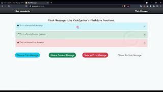 How to Create a Flash Message in PHP using Session Tutorial DEMO