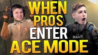 CS:GO - WHEN PROS ENTER ACE MODE!(FAST ACES, 1v5 CLUTCH & MORE)