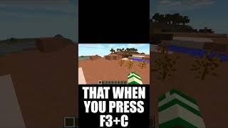 MINECRAFT F3+C (omg)