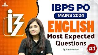 IBPS PO Mains 2024 | English Most Expected Questions #1 | By Kinjal Gadhavi