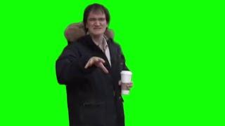 Quentin Tarantino "what's going on here?" green screen