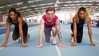 Gymnasts try ATHLETICS! {Olympic Track & Field} | ft Nielsen Twins