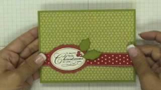 Stampin' Up! Tutorial: A Holly Christmas Card