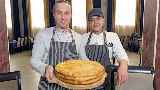 Осетинка учит готовить настоящие Осетинские пироги. С картошкой, пирог с зеленью, пирог с сыром
