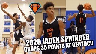 15 Year Old Jaden Springer GOES OFF For 35 Points, 10 Rebounds at Georgia's Elite8 Tip-Off Classic!!