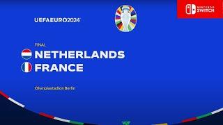 FC 24 Nintendo Switch UEFA Euro 2024 Final - Netherland vs France Gameplay [2K QHD]