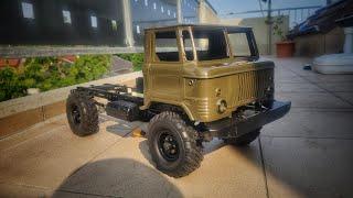 RC-Spaß im Kleinformat: GAZ66 1:10 mit realistischer 3D-Kabine Газ 66 шишига 3d #diy #crossrc #hd