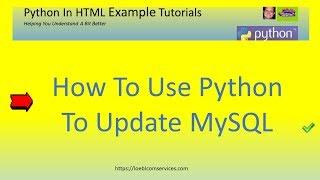 How To Use Python To Update MySQL