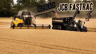 All black JCB Fastrac! Weizen 2023 | Urbanshof | Grabofarming in 4k