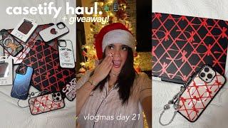 CASETiFY CASE HAUL *it girl christmas gift guide* + Giveaway | Vlogmas Day 21