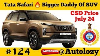 Tata Safari | Tata Safari CSD Price List 2024 #latest