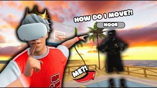 I Pretended To Be A NOOB In Gym Class VR! (VR Basketball)