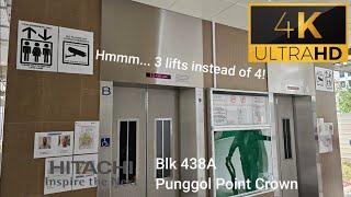 Hitachi lifts at Blk 438A Punggol Point Crown