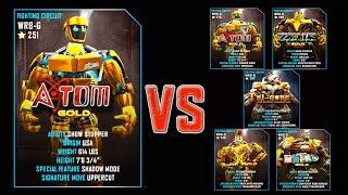 Real Steel WRB FINAL Atom Gold Series of fights GOLD NEW ROBOT (Живая Сталь)