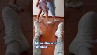 ADIDAS ULTRABOOST WHITE ON FEET #onfeet #adidas #rap