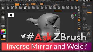 #AskZBrush - "How can I perform an inverse Mirror and Weld?"