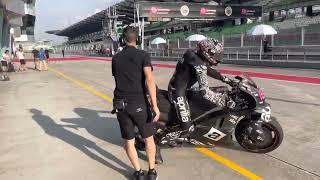 POV : Looking MotoGP leaving  their garages - Sepang Test 2023