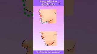 Double chin exercise | How to remove double chin | Face exercise for thin jawline  #homeworkout