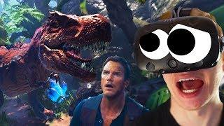 JURASSIC WORLD VR!!? (Ark Park - Ark Survival Evolved VR HTC Vive)