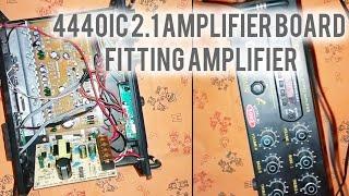 4440ic 2.1amplifier board fitting amplifier circuit  in Tamil video#a2d#electric#science#freefire