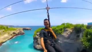 Abyss Zipline in Ceningan Island Resort – Glide Across the Sea Through Zip Line Between Cliffs