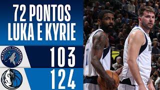 Luka Doncic and Kyrie Irving combined for 72 points against the Wolves - Highlights