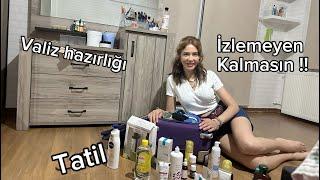 VALİZ HAZIRLIĞI VE  KİŞİSEL VLOG !!!