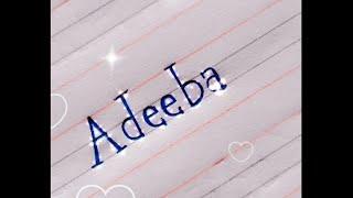 Adeeba name status... #shorts