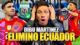 ALLAN CANALHA HACE REACCION ARGENTINA 4X2 ECUADOR POR PENALES CUARTOS DE FINAL COPA AMERICA 2024.