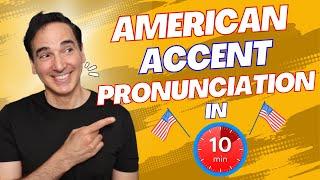 How to sound like a native American  speaker in just 10min!  :  American Accent Training Practice