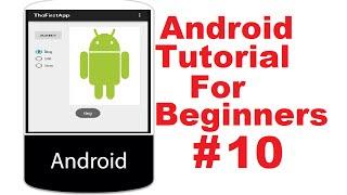 Android Tutorial for Beginners 10 # Android RadioButton Basics With Example