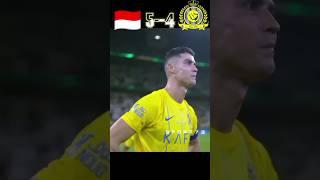 Indonesia VS Al Nassr Imajinary Pinalty Shoot #shorts#ronaldo#indonesia