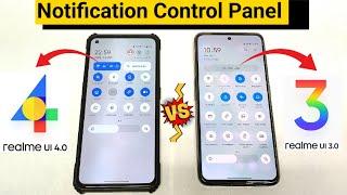 Realme Ui 4.0 vs Realme Ui 3.0 Notification Panel Features Comparison which is Best #realmeui4_0