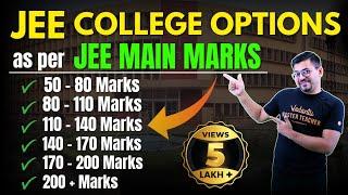 JEE 2024: College Options as per JEE Main Marks | JEE Mains 2024 | Harsh Sir @VedantuMath