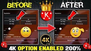 Kinemaster 4k option not generate problem||kinemaster 4k video export problem apk download||4K video