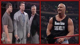 Stone Cold Looking At 3 Jackasses Dressed Up In Suits!