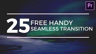 25 Handy Seamless Transitions FREE | Premiere Pro 2020 | Tutorial | without any Plugin