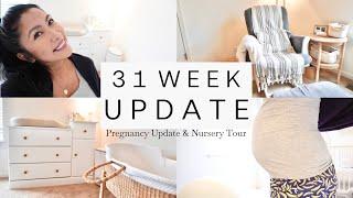 31 Week Pregnancy Update | Nursery, Bedside Nursery Nook, Breastfeeding Station & Postpartum Care